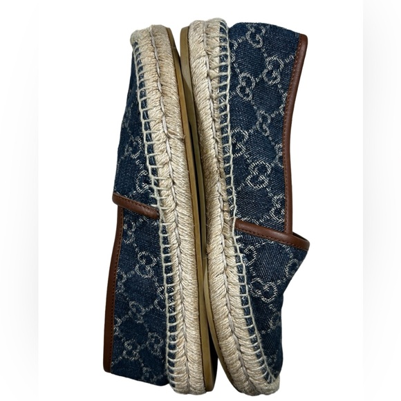 Gucci Blue Denim & Leather
 Espadrilles Ladies size... - Picture 9 of 11